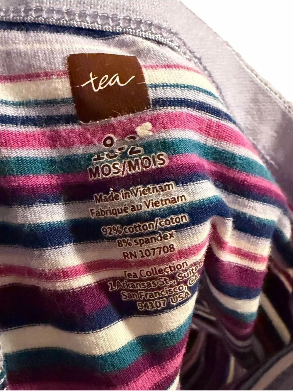 Tea Collection Stripe Leggings Size 18-24 months